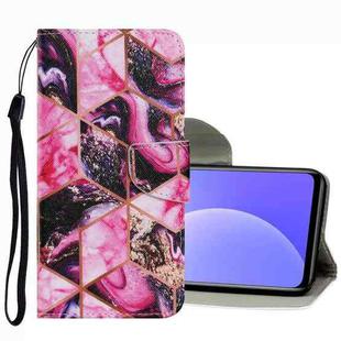 For Xiaomi Mi 10T Lite Coloured Drawing Pattern Leather Phone Case(Purple Marble)