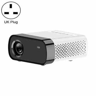 GX100 800x480 1800 Lumens Portable Home Theater LED HD Digital Projector,Basic Version, UK Plug(White)