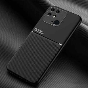 For Xiaomi Redmi 10C Classic Tilt Magnetic PC + TPU Phone Case(Black)