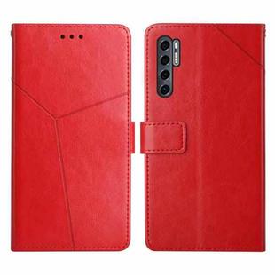 For TCL 20 Pro 5G Y Stitching Horizontal Flip Leather Phone Case(Red)