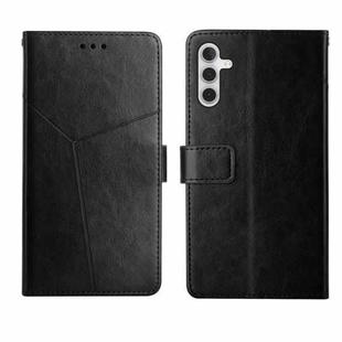 For Samsung Galaxy A13 5G Y Stitching Horizontal Flip Leather Phone Case(Black)
