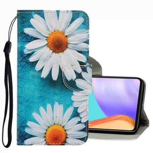 For Samsung Galaxy A53 3D Colored Drawing Leather Phone Case(Chrysanthemum)
