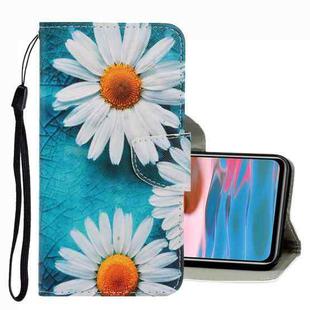 For Xiaomi Redmi Note 10 Pro 3D Colored Drawing Leather Phone Case(Chrysanthemum)