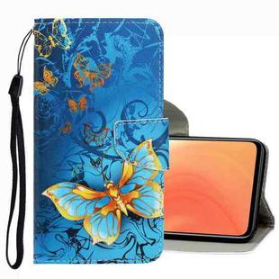For Xiaomi Mi 10T / 10T Pro 3D Colored Drawing Leather Phone Case(Jade Butterfly)