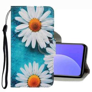 For Xiaomi Mi 10T Lite 3D Colored Drawing Leather Phone Case(Chrysanthemum)
