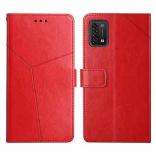 For UMIDIGI Power 5 Y Stitching Horizontal Flip Leather Phone Case(Red)