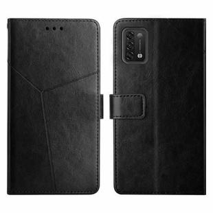 For UMIDIGI Power 5 Y Stitching Horizontal Flip Leather Phone Case(Black)