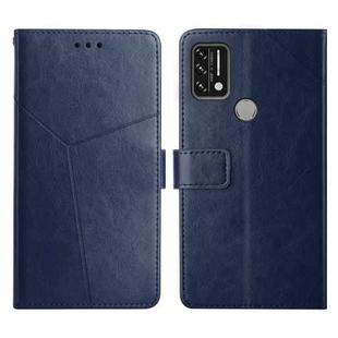 For UMIDIGI A7 Y Stitching Horizontal Flip Leather Phone Case(Blue)