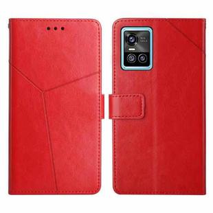 For vivo S10 / S10 Pro Y Stitching Horizontal Flip Leather Phone Case(Red)