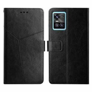 For vivo S10 / S10 Pro Y Stitching Horizontal Flip Leather Phone Case(Black)