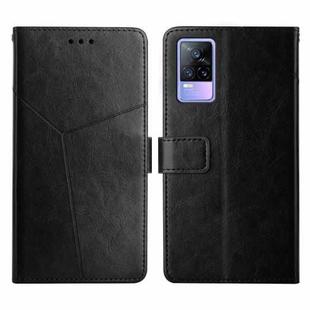 For vivo V21e / Y73 2021 Y Stitching Horizontal Flip Leather Phone Case(Black)