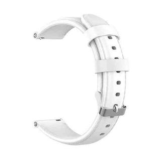 For Huawei B3 Oil Wax Leather Watch Band(White)