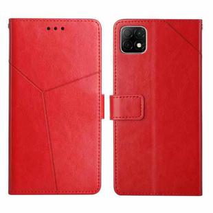 For Wiko T3 Y Stitching Horizontal Flip Leather Phone Case(Red)