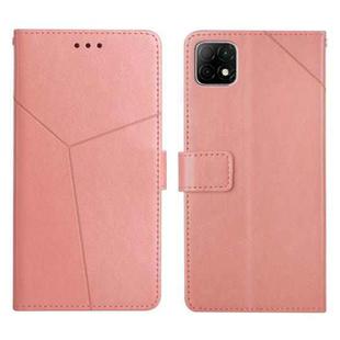 For Wiko T3 Y Stitching Horizontal Flip Leather Phone Case(Rose Gold)