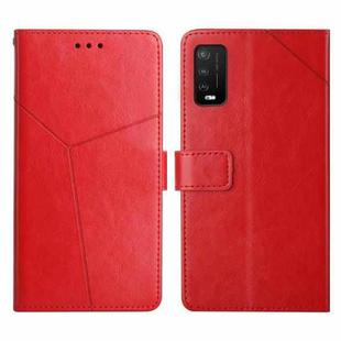 For Wiko Power U10 / U20 Y Stitching Horizontal Flip Leather Phone Case(Red)