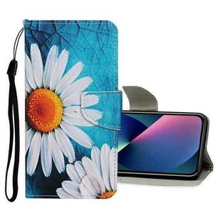 For iPhone 13 mini Colored Drawing Pattern Flip Leather Case (Daisy)
