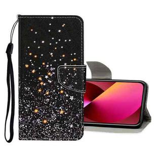 For iPhone 13 Colored Drawing Pattern Flip Leather Case(Five-pointed Star)