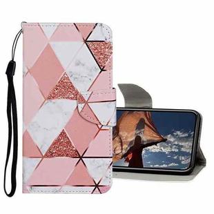 For iPhone 13 Pro Colored Drawing Pattern Flip Leather Case (Marble)