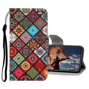 For iPhone 13 Pro Colored Drawing Pattern Flip Leather Case (Ethnic Style)