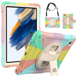 For Samsung Galaxy Tab A8 10.5 2021 Rotary Grab Silicone + PC Tablet Case(Colorful)