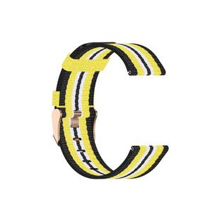 For Huawei B5 Nylon Watch Band(Black Yellow)