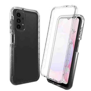 For Samsung Galaxy A13 4G Full Body Shockproof Clear Gradient Phone Case(Black)