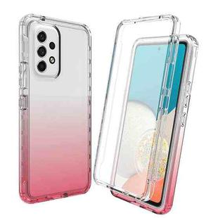 For Samsung Galaxy A33 5G Full Body Shockproof Clear Gradient Phone Case(Red)