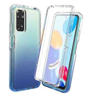 For Xiaomi Redmi Note 11 Pro Global Full Body Shockproof Clear Gradient Phone Case(Blue)