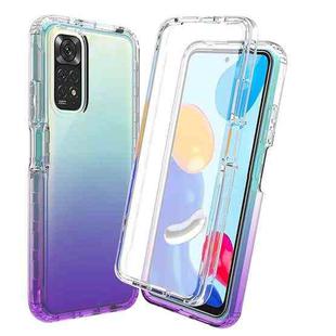 For Xiaomi Redmi Note 11 Pro Global Full Body Shockproof Clear Gradient Phone Case(Purple)