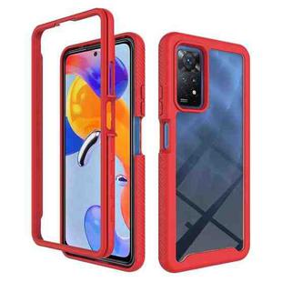 For Xiaomi Redmi Note 11 Pro Global Starry Sky Solid Color Series PC + TPU Phone Case(Red)