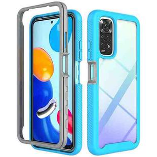 For Xiaomi Redmi Note 11 Global / Note 11S Starry Sky Solid Color Series PC + TPU Phone Case(Sky Blue)