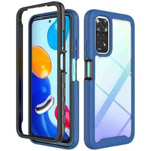 For Xiaomi Redmi Note 11 Global / Note 11S Starry Sky Solid Color Series PC + TPU Phone Case(Dark Blue)