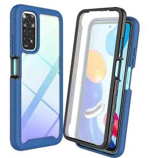 For Xiaomi Redmi Note 11 Pro Global Starry Sky Solid Color PC + TPU Phone Case with PET Film(Royal Blue)