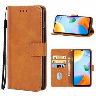 Leather Phone Case For Xiaomi Poco C40(Brown)