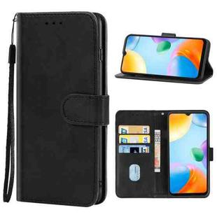 Leather Phone Case For Xiaomi Poco C40(Black)