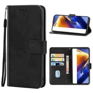 Leather Phone Case For Xiaomi Poco F4 GT(Black)