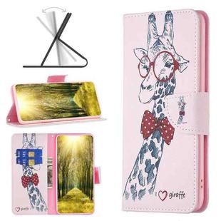 For Motorola Moto G71 5G Colored Drawing Pattern Leather Phone Case(Deer)