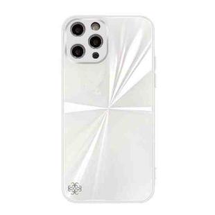 For iPhone 11 Pro CD Texture TPU + Tempered Glass Phone Case (White)