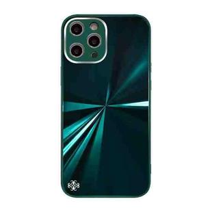 For iPhone 11 Pro CD Texture TPU + Tempered Glass Phone Case (Green)