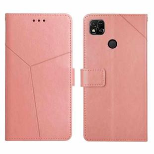 For Xiaomi Redmi 10A Y Stitching Horizontal Flip Leather Phone Case(Rose Gold)