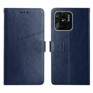 For Xiaomi Redmi 10C Y Stitching Horizontal Flip Leather Phone Case(Blue)