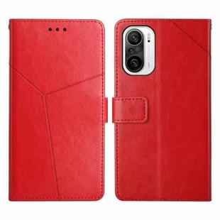 For Xiaomi Redmi K40 / K40 Pro Y Stitching Horizontal Flip Leather Phone Case(Red)