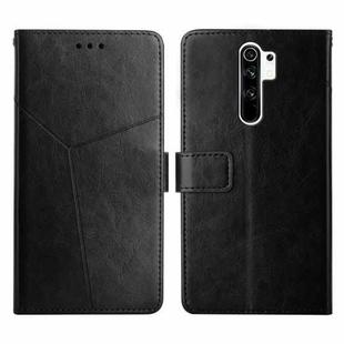 For Xiaomi Redmi Note 8 Pro Y Stitching Horizontal Flip Leather Phone Case(Black)