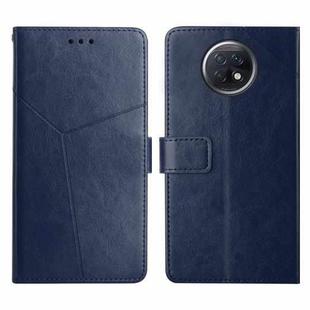 For Xiaomi Redmi Note 9 5G / Note 9T 5G Y Stitching Horizontal Flip Leather Phone Case(Blue)