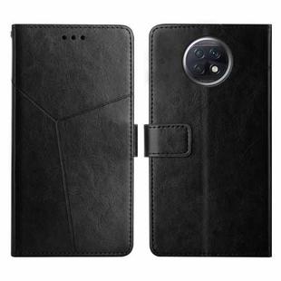 For Xiaomi Redmi Note 9 5G / Note 9T 5G Y Stitching Horizontal Flip Leather Phone Case(Black)