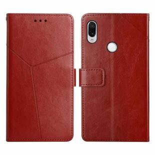 For Xiaomi Redmi Note 7 / Note 7 Pro Y Stitching Horizontal Flip Leather Phone Case(Brown)