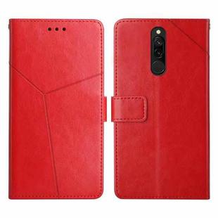 For Xiaomi Redmi 8 / 8A Y Stitching Horizontal Flip Leather Phone Case(Red)