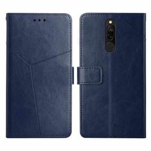 For Xiaomi Redmi 8 / 8A Y Stitching Horizontal Flip Leather Phone Case(Blue)