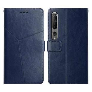 For Xiaomi Mi 10 / Mi 10 Pro Y Stitching Horizontal Flip Leather Phone Case(Blue)