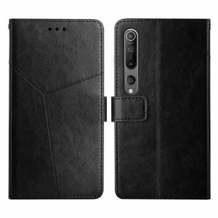 For Xiaomi Mi 10 / Mi 10 Pro Y Stitching Horizontal Flip Leather Phone Case(Black)